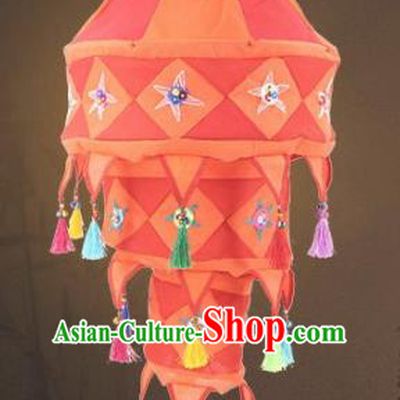 Chinese Traditional New Year Lantern Handmade Red Lanterns Ceiling Lamp