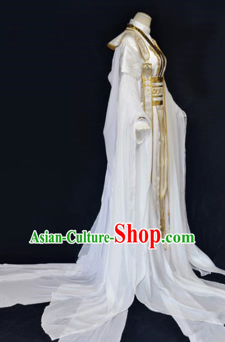 Traditional Chinese Jin Dynasty Nobility Childe Clothing Ancient Crown Prince Costume for Men