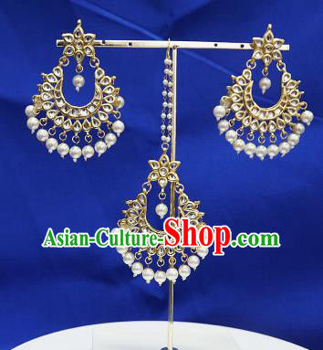 South Asian India Traditional Jewelry Accessories Asia Indian Bollywood Earrings Headwear for Women