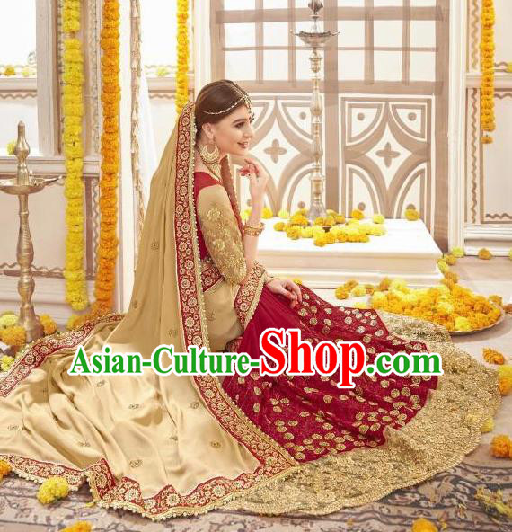Asian India Traditional Wedding Sari Dress Indian Bollywood Court Bride Costume for Women Asian India Traditional Wedding Sari Dress Indian Bollywood Court Bride Costume for Women