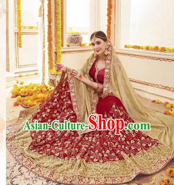 Asian India Traditional Wedding Sari Dress Indian Bollywood Court Bride Khaki Costume for Women Asian India Traditional Wedding Sari Dress Indian Bollywood Court Bride Khaki Costume for Women