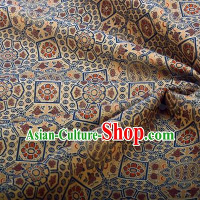 Chinese Traditional Pattern Design Silk Fabric Bronze Song Brocade Tang Suit Drapery Material