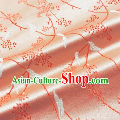 Chinese Traditional Pattern Design Pink Brocade Silk Fabric Tang Suit Fabric Material