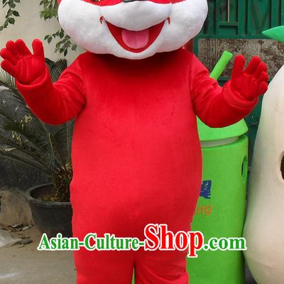 Lucky Red Chinese 2020 Rat Year Mascot Costume