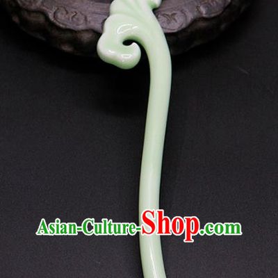 China Ancient Princess Ceramics Hairpins Chinese Traditional Hanfu Hair Accessories for Women