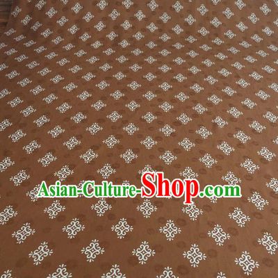 Asian Chinese Traditional Pattern Design Coffee Brocade Fabric Silk Fabric Chinese Fabric Asian Material