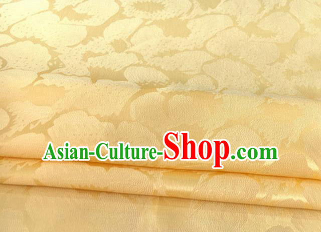 Asian Chinese Traditional Pattern Design Yellow Brocade Fabric Silk Fabric Chinese Fabric Asian Material Asian Chinese Traditional Pattern Design Yellow Brocade Fabric Silk Fabric Chinese Fabric Asian Material