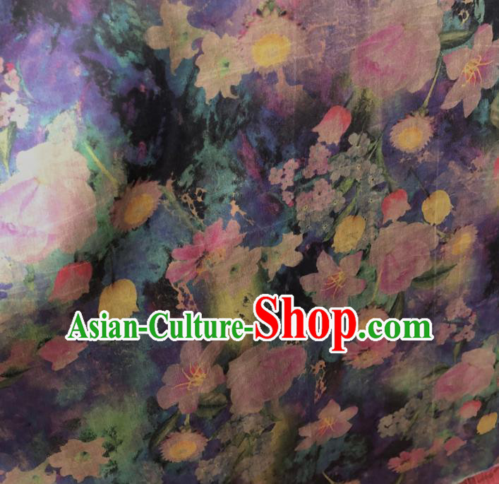 Chinese Traditional Pattern Design Purple Satin Watered Gauze Brocade Fabric Asian Silk Fabric Material Chinese Traditional Pattern Design Purple Satin Watered Gauze Brocade Fabric Asian Silk Fabric Material