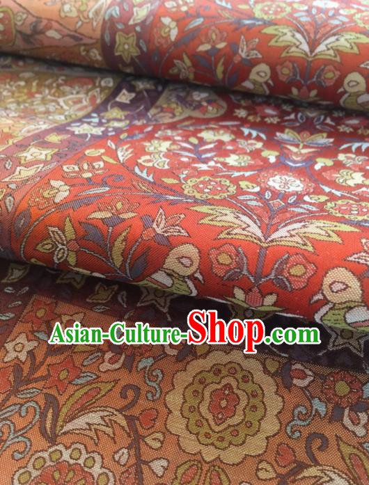 Chinese Traditional Embroidered Pattern Design Red Brocade Fabric Asian Silk Fabric Chinese Fabric Material Chinese Traditional Embroidered Pattern Design Red Brocade Fabric Asian Silk Fabric Chinese Fabric Material