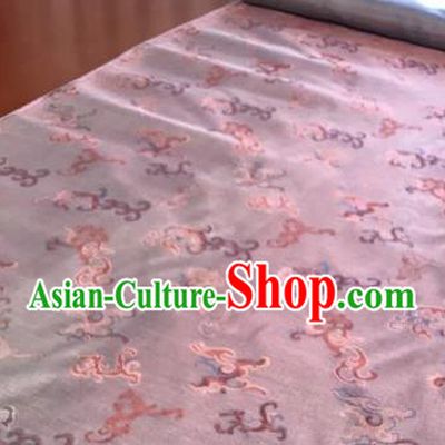 Chinese Traditional Kui Dragons Pattern Design Pink Brocade Fabric Asian Silk Fabric Chinese Fabric Material