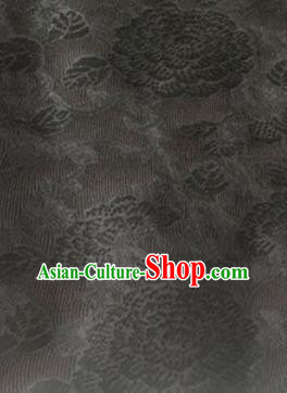 Chinese Traditional Bergamot Pattern Design Black Brocade Fabric Asian Silk Fabric Chinese Fabric Material Chinese Traditional Bergamot Pattern Design Black Brocade Fabric Asian Silk Fabric Chinese Fabric Material