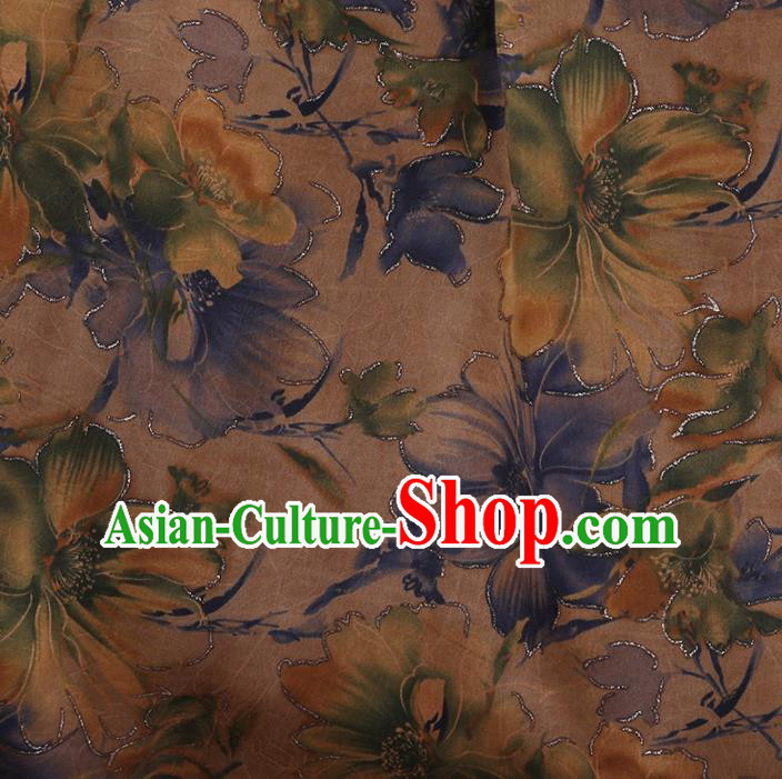 Traditional Chinese Classical Pattern Design Satin Watered Gauze Brocade Fabric Asian Silk Fabric Material Traditional Chinese Classical Pattern Design Satin Watered Gauze Brocade Fabric Asian Silk Fabric Material