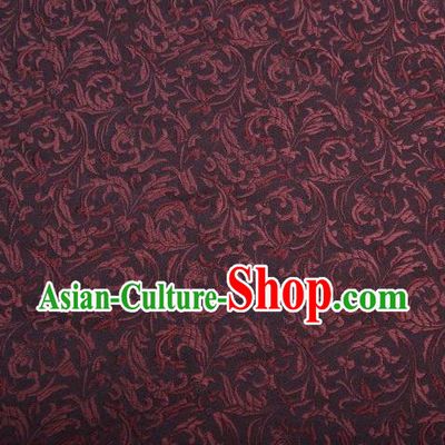 Chinese Classical Pattern Design Brown Brocade Asian Traditional Hanfu Silk Fabric Tang Suit Fabric Material