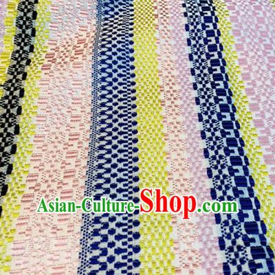 Chinese Classical Pattern Design Colorful Brocade Asian Traditional Tibetan Robe Silk Fabric Tang Suit Fabric Material