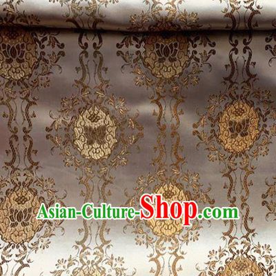 Chinese Classical Lotus Pattern Design Brocade Asian Traditional Cheongsam Silk Fabric Tang Suit Fabric Material