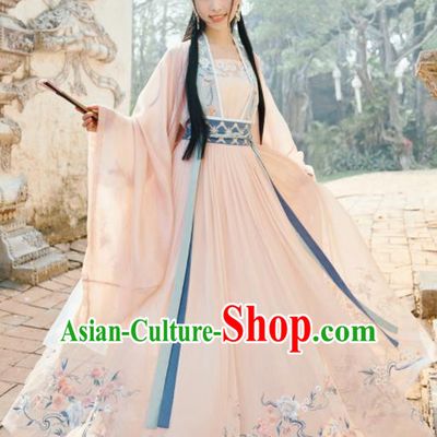 Traditional Chinese Ming Dynasty Princess Embroidered Hanfu Dress Ancient Drama Court Lady Historical Costume for Women