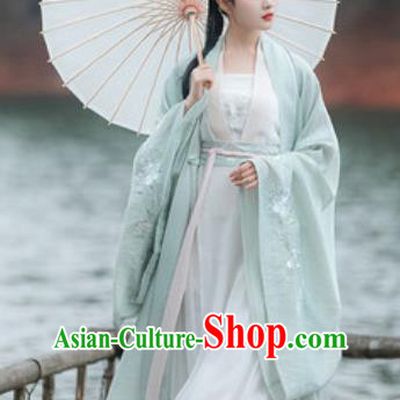 Traditional Chinese Tang Dynasty Princess Embroidered Hanfu Dress Ancient Drama Peri Historical Costume for Women