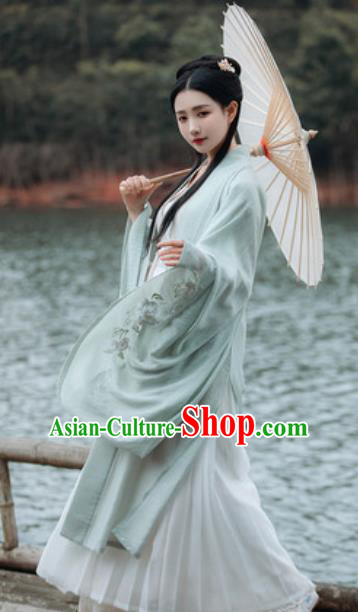 Traditional Chinese Tang Dynasty Princess Embroidered Hanfu Dress Ancient Drama Peri Historical Costume for Women Traditional Chinese Tang Dynasty Princess Embroidered Hanfu Dress Ancient Drama Peri Historical Costume for Women