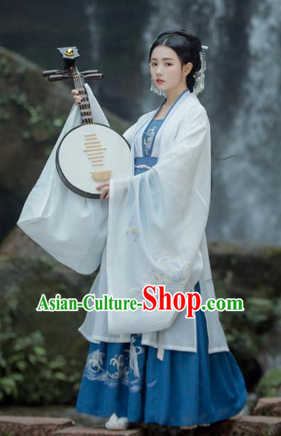 Traditional Chinese Tang Dynasty Imperial Consort Embroidered Hanfu Dress Ancient Drama Courtesan Historical Costume for Women Traditional Chinese Tang Dynasty Imperial Consort Embroidered Hanfu Dress Ancient Drama Courtesan Historical Costume for Women