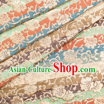 Asian Japanese Kimono Fabric Classical Pattern Design Brocade Traditional Drapery Silk Material