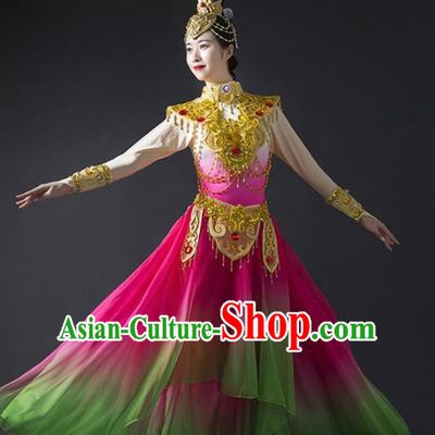 Chinese Traditional Dance Bichunmoo Dress Classical Dance Stage Performance Costume for Women