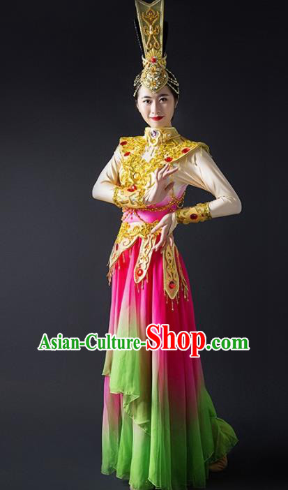 Chinese Traditional Dance Bichunmoo Dress Classical Dance Stage Performance Costume for Women Chinese Traditional Dance Bichunmoo Dress Classical Dance Stage Performance Costume for Women