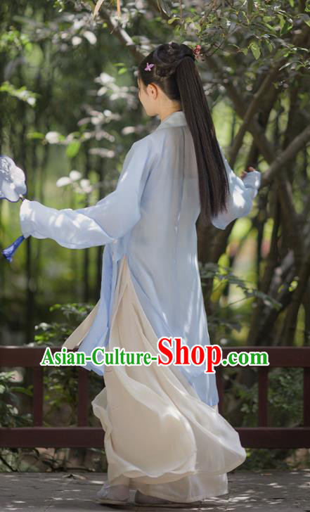 Asian Chinese Ancient Embroidered Hanfu Dress Traditional Song Dynasty Young Lady Historical Costume for Women Asian Chinese Ancient Embroidered Hanfu Dress Traditional Song Dynasty Young Lady Historical Costume for Women