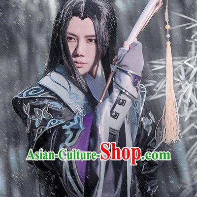 Chinese Traditional Cosplay General Costume Ancient Swordsman Hanfu Clothing for Men