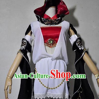 Chinese Traditional Cosplay Young Lady Costume Ancient Swordsman Dress for Women
