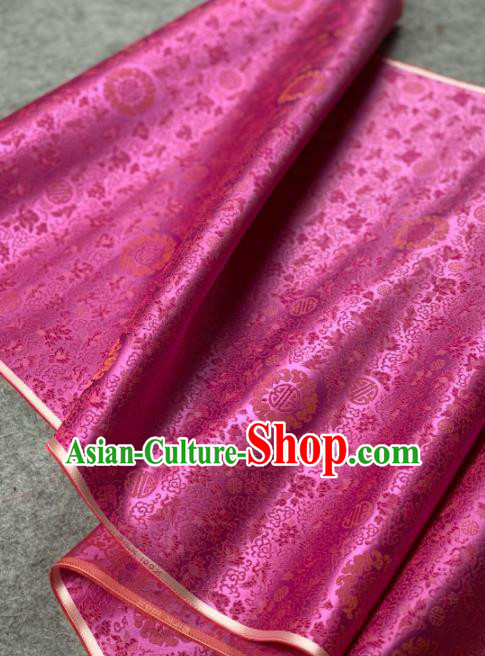 Traditional Chinese Rosy Satin Classical Phoenix Pattern Design Brocade Fabric Asian Silk Fabric Material Traditional Chinese Rosy Satin Classical Phoenix Pattern Design Brocade Fabric Asian Silk Fabric Material