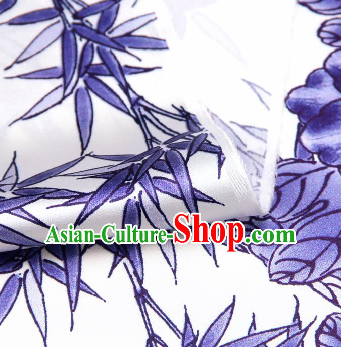 Chinese Traditional Classical Purple Bamboo Pattern Brocade Damask Asian Satin Drapery Silk Fabric Chinese Traditional Classical Purple Bamboo Pattern Brocade Damask Asian Satin Drapery Silk Fabric