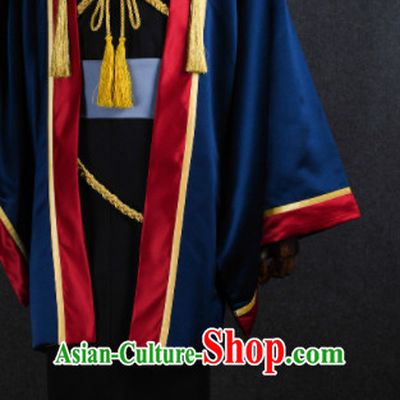Top Grade Japanese Cosplay Samurai Costume Ancient Swordsman Clothing for Men
