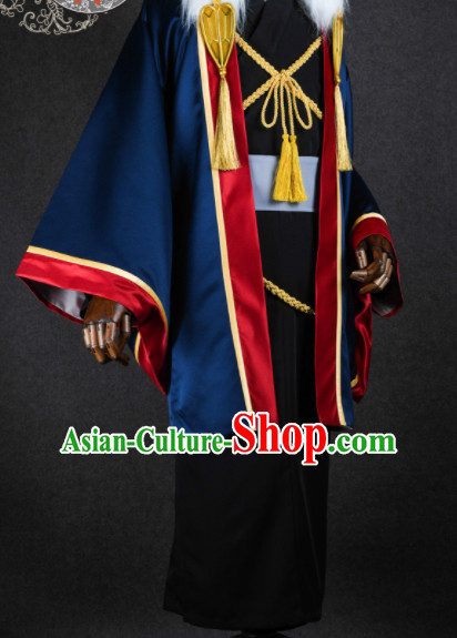 Top Grade Japanese Cosplay Samurai Costume Ancient Swordsman Clothing for Men Top Grade Japanese Cosplay Samurai Costume Ancient Swordsman Clothing for Men