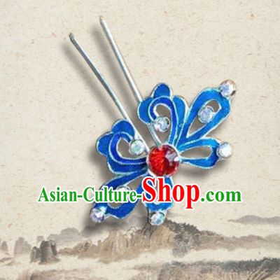 Chinese Ancient Queen Hairpins Palace Flower Hair Clip Traditional Beijing Opera Diva Court Hair Accessories for Adults