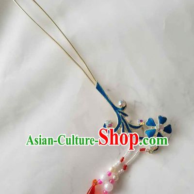 Chinese Ancient Court Princess Tassel Step Shake Hairpins Traditional Beijing Opera Diva Hair Accessories for Adults
