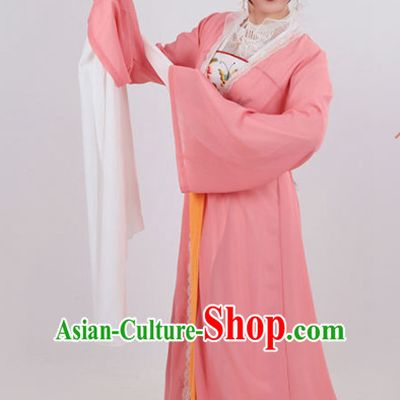 Chinese Traditional Opera Court Princess Pink Dress Ancient Beijing Opera Diva Embroidered Costume for Women