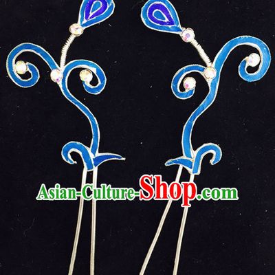 Chinese Ancient Princess Hairpins Traditional Beijing Opera Diva Court Hair Accessories for Adults