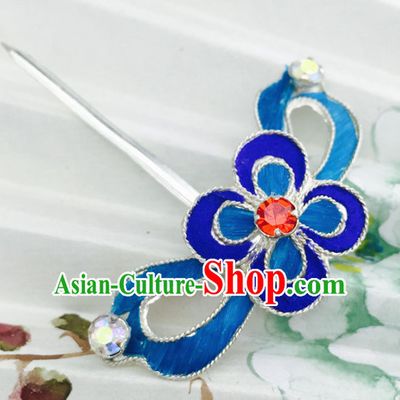 Chinese Ancient Princess Flower Hairpins Palace Hair Clip Traditional Beijing Opera Diva Court Hair Accessories for Adults