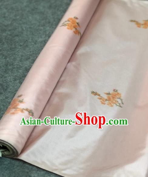 Traditional Chinese Silk Fabric Classical Embroidered Pattern Design Pink Brocade Fabric Asian Satin Material Traditional Chinese Silk Fabric Classical Embroidered Pattern Design Pink Brocade Fabric Asian Satin Material