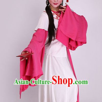 Chinese Traditional Peking Opera Diva White Dress Ancient Court Maid Embroidered Costume for Women