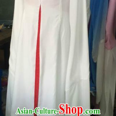 Chinese Traditional Opera Court Lady White Dress Ancient Beijing Opera Diva Embroidered Costume for Women