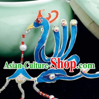 Chinese Ancient Palace Princess Phoenix Hairpins Hair Clip Traditional Beijing Opera Diva Headwear Hair Accessories for Adults