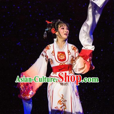 Chinese Traditional Opera Imperial Consort Dress Ancient Beijing Opera Diva Embroidered Costume for Women