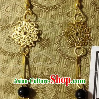 Chinese Ancient Princess Tassel Earrings Traditional Hanfu Palace Jewelry Accessories for Women
