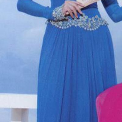 Asian Vietnam Traditional Blue Dress Bride Costume Vietnamese National Classical Ao Dai Cheongsam for Women