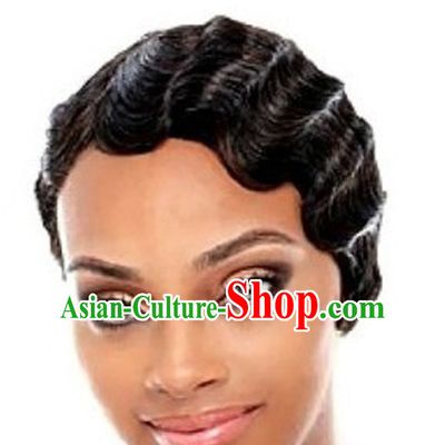 Old Shanghai Style Black Wig Asian Wigs for Women