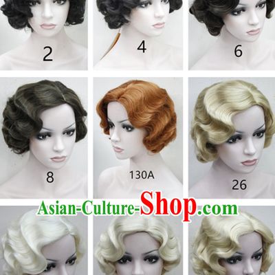 Chinese Wig Old Shanghai Style Black Wig Asian Wigs for Women