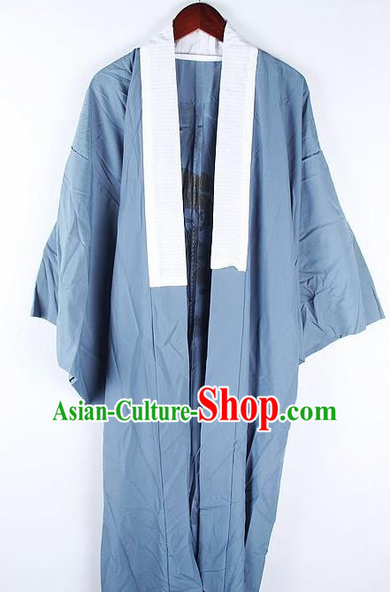 Japanese Traditional Printing Pine Blue Kimono Asian Japan National Yukata Costume for Men Japanese Traditional Printing Pine Blue Kimono Asian Japan National Yukata Costume for Men