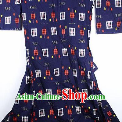 Japanese Traditional Classical Purple Kimono Asian Japan National Yukata Costume for Men