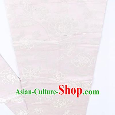 Japanese Traditional Kimono Classical Pattern White Belt Asian Japan National Yukata Brocade Waistband for Women